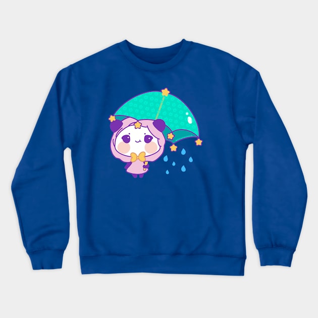 panpan the panda Crewneck Sweatshirt by missrainartwork 